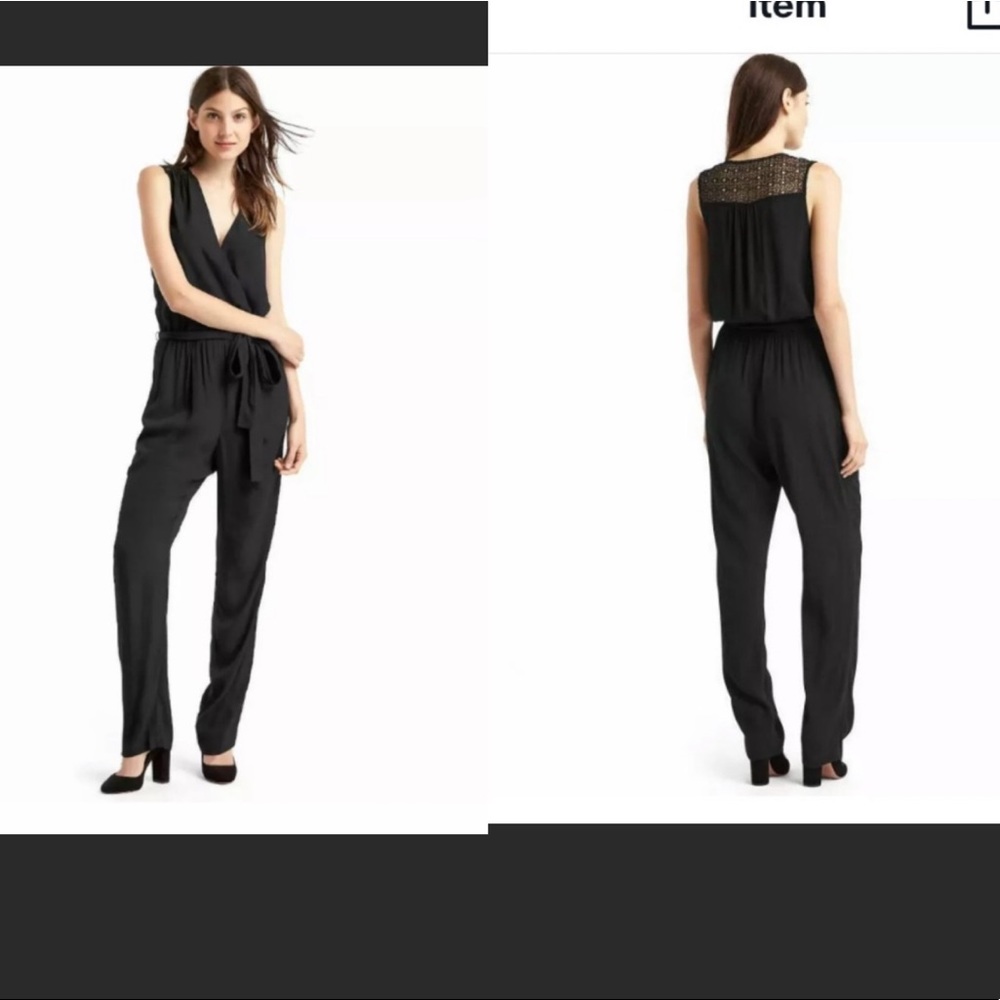 Gap Wrap Top Tapered Leg Jumpsuit